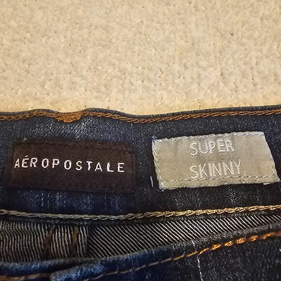 Aeropostale Super Skinny Men's size 40 X 30 Denim Jeans Stretch 5 pocket - Picture 3 of 13